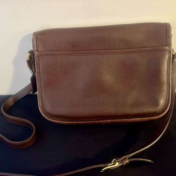 Coach 9790 Vintage Chocolate Brown City Leather Shoulder/Crossbody Bag - Picture 2 of 6